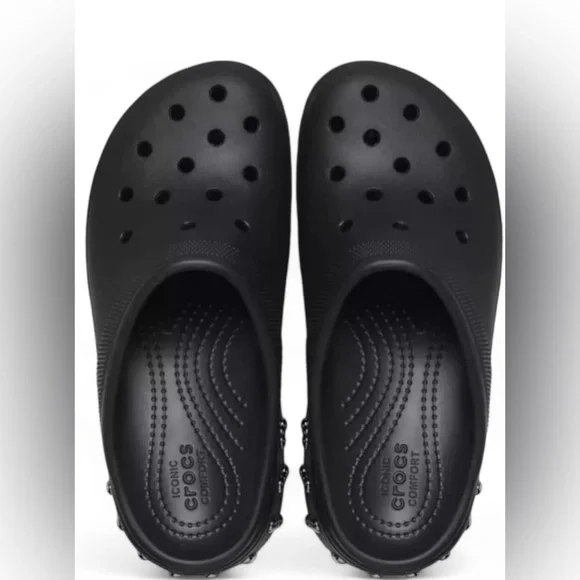 Crocs Unisex Adult Siren Studded Clog – Black – Size M13/W15 – NWT - Picture 2 of 12